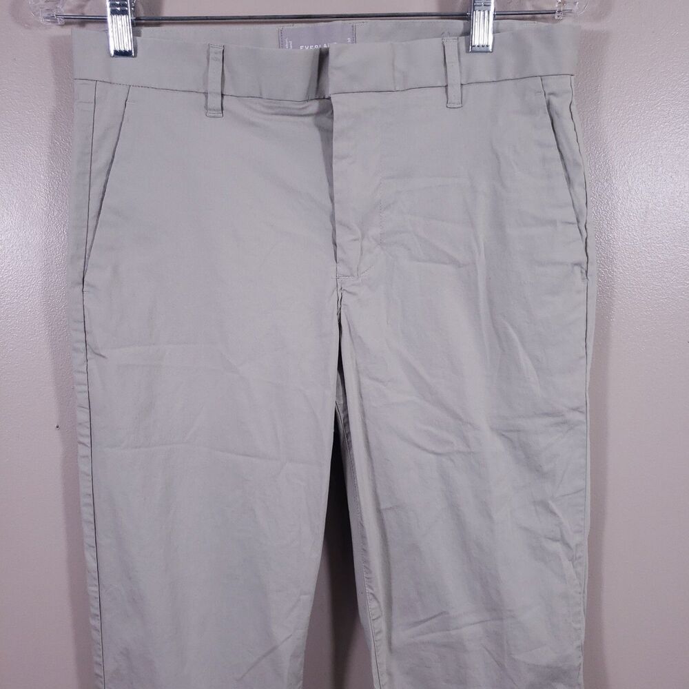 Everlane Pants Mens 30x29 Beige Khaki Chino Straight Leg Flat Front Trousers